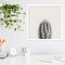 Haze Cactus Succulent Tall by The Creative Bunch Studio Wood Framed Wall Art Print